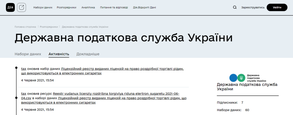 Інформацію про платників податків тепер можна подивитися у ще 5 відкритих джерелах